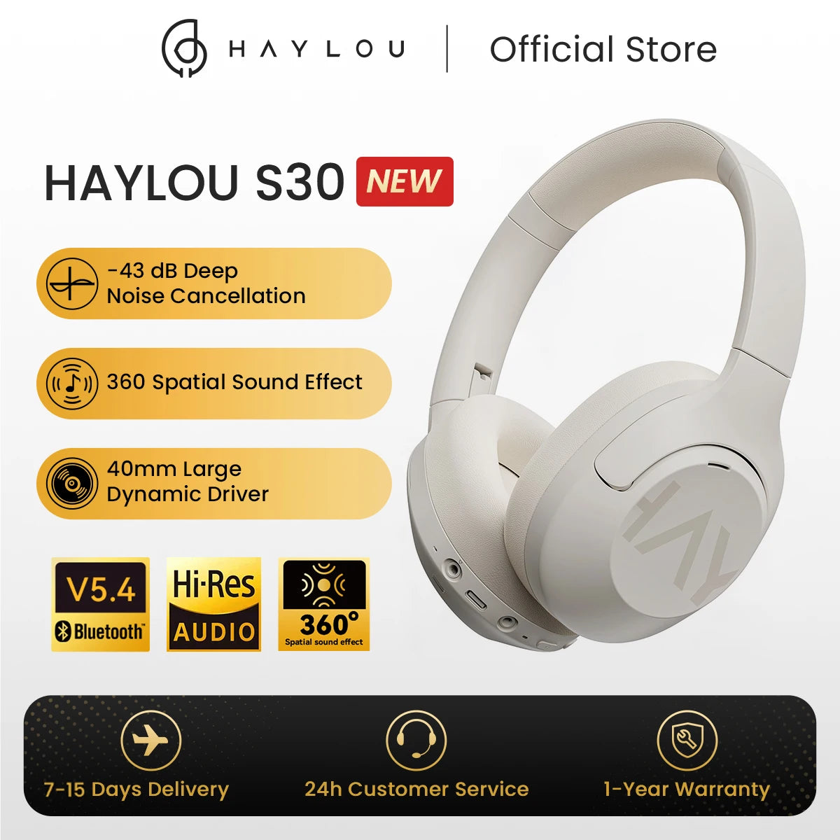 HAYLOU S30 ANC Hi-Res Headphones